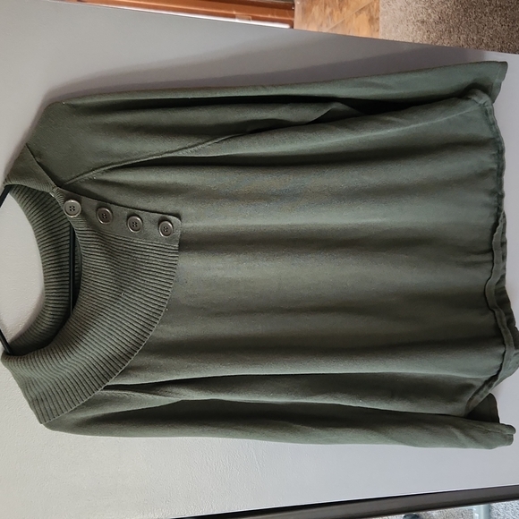 Great Northwest Clothing Company Sweaters - Great Northwest Indigo Crewneck Army Green Sweater